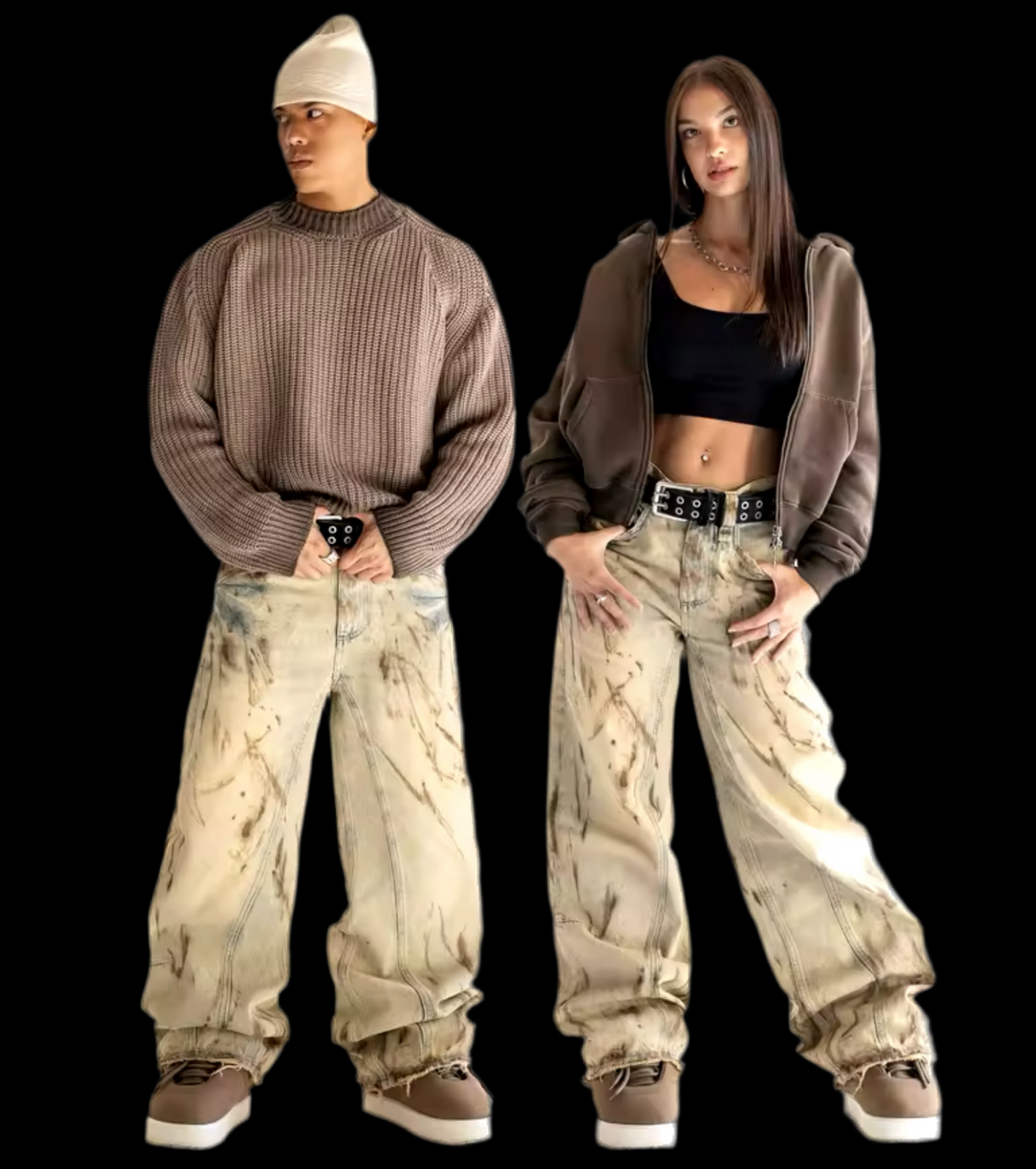 DISTRESSED RUSTY DENIM