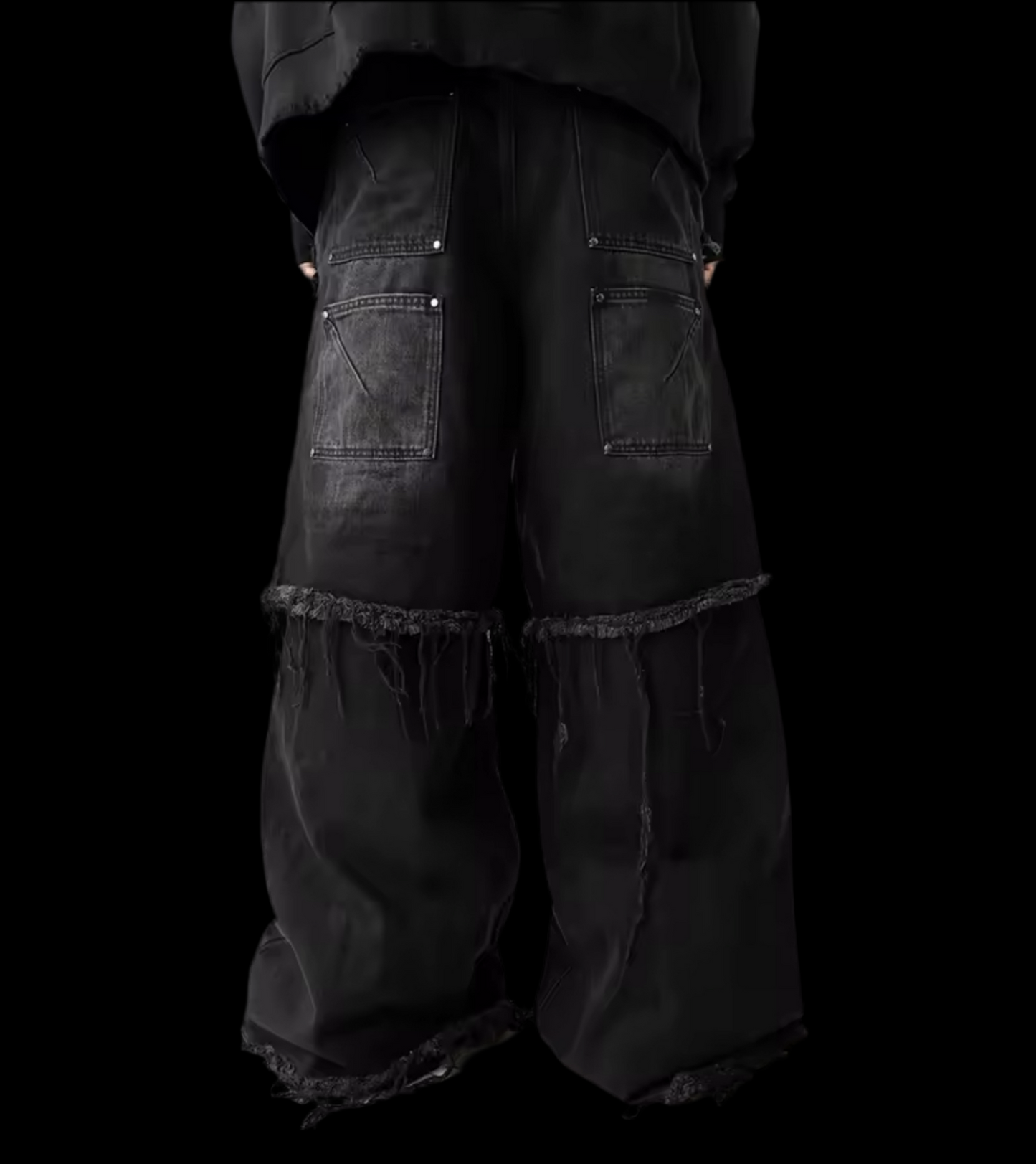 DISTRESSED SHORTS X JEANS DENIM