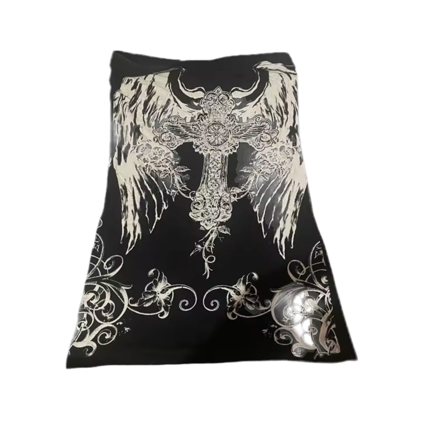 GRAPHIC CROSS X WINGS TUBE TOP