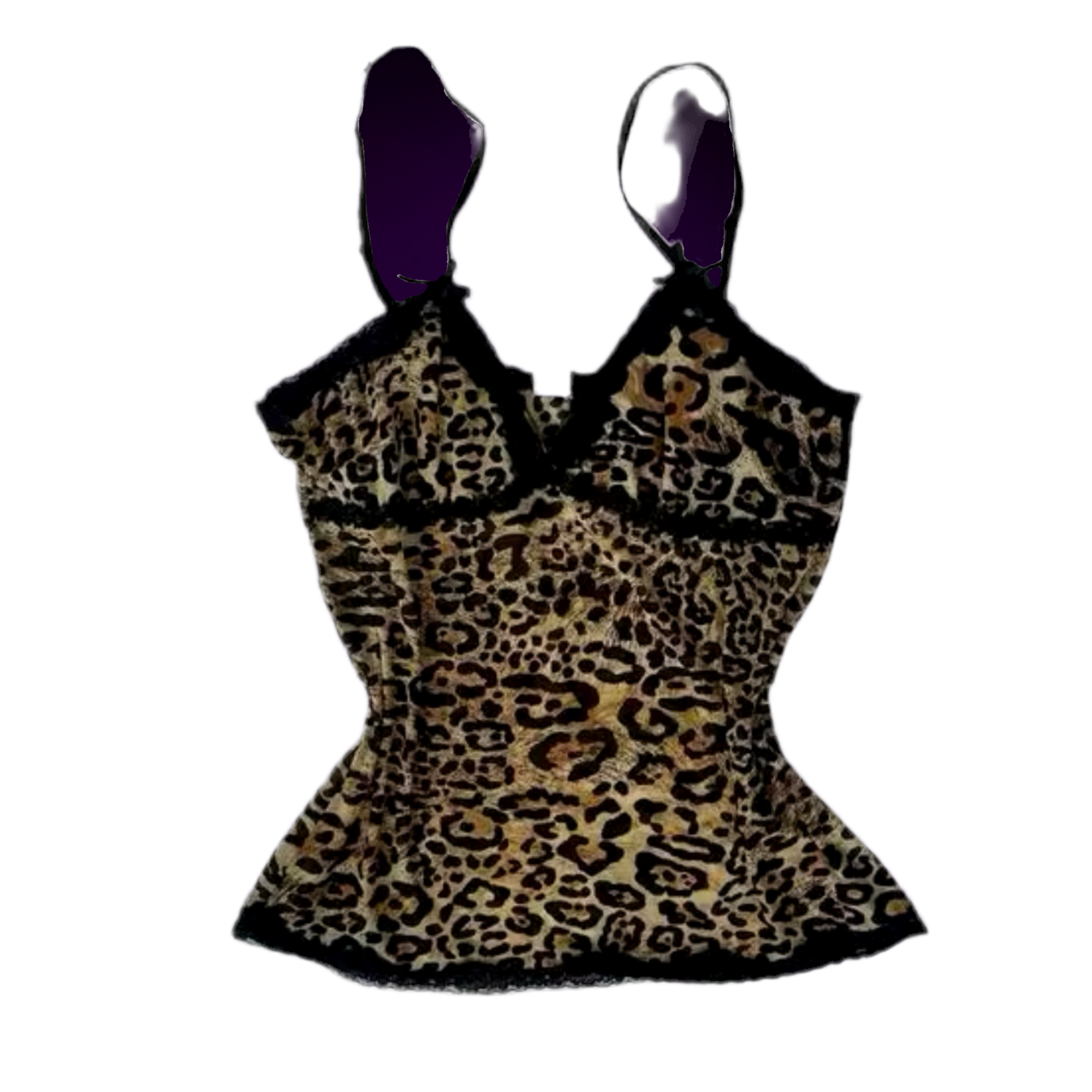 CHEETAH LACE TOP