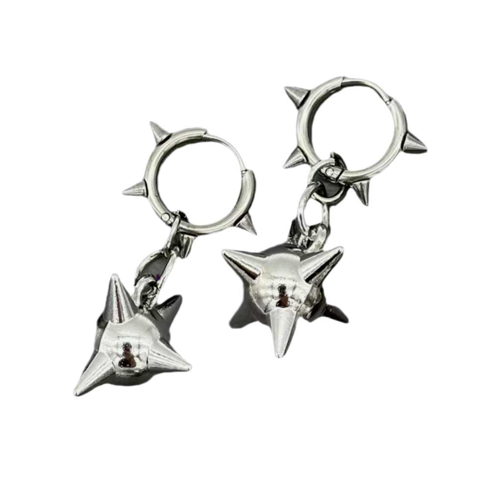 SPIKE BALL EARINGS