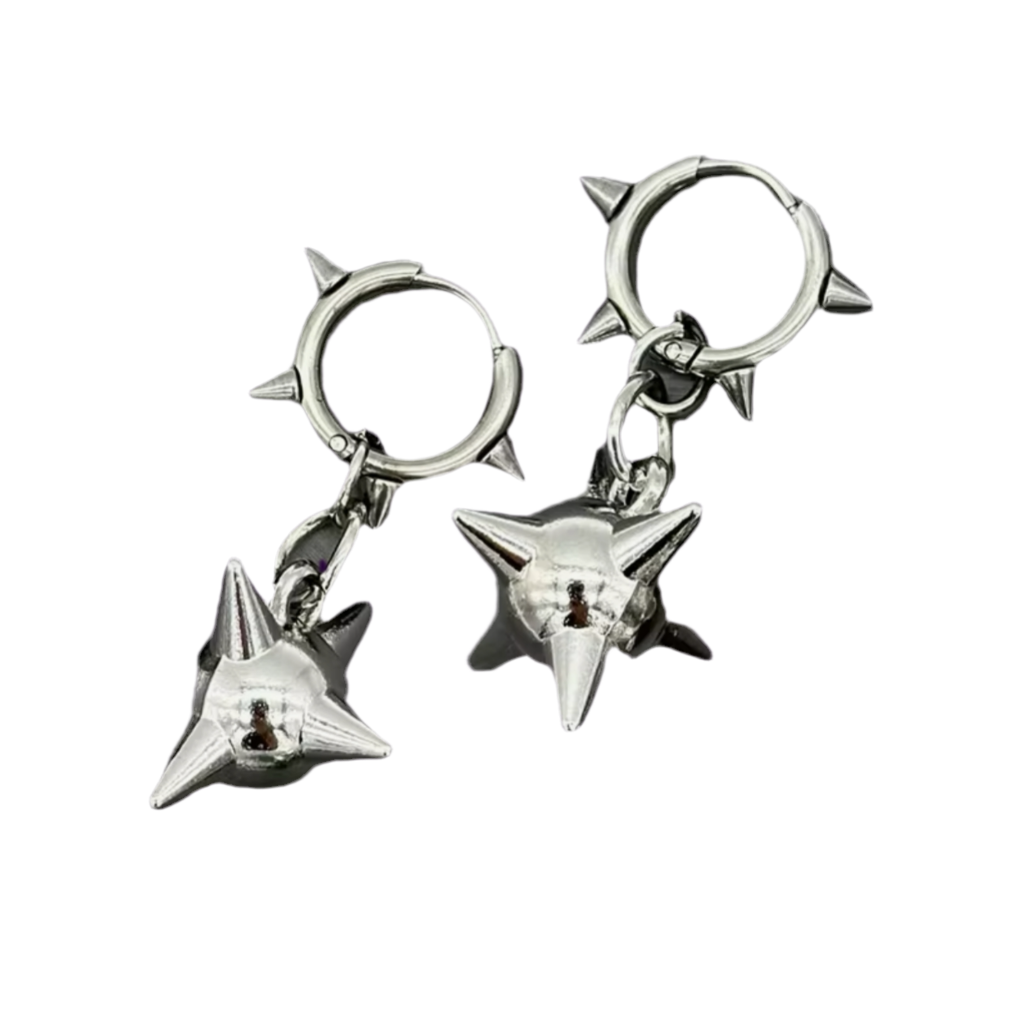 SPIKE BALL EARINGS