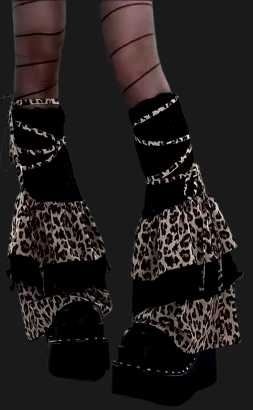 CHEETAH LEG WARMERS