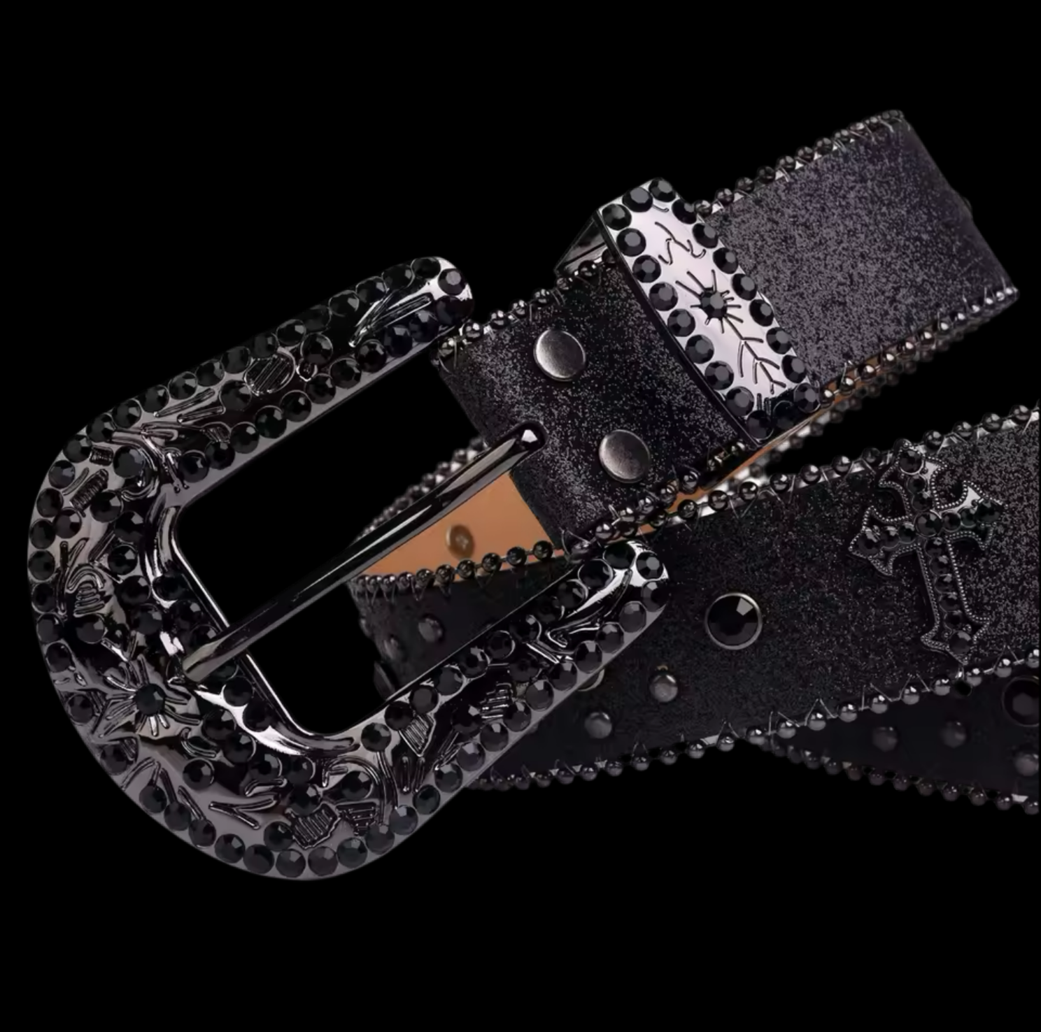RHINESTONE CROSS BELT