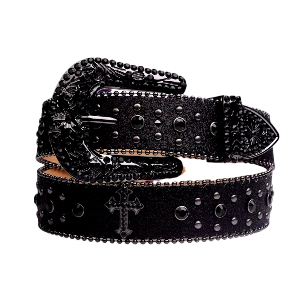 RHINESTONE CROSS BELT