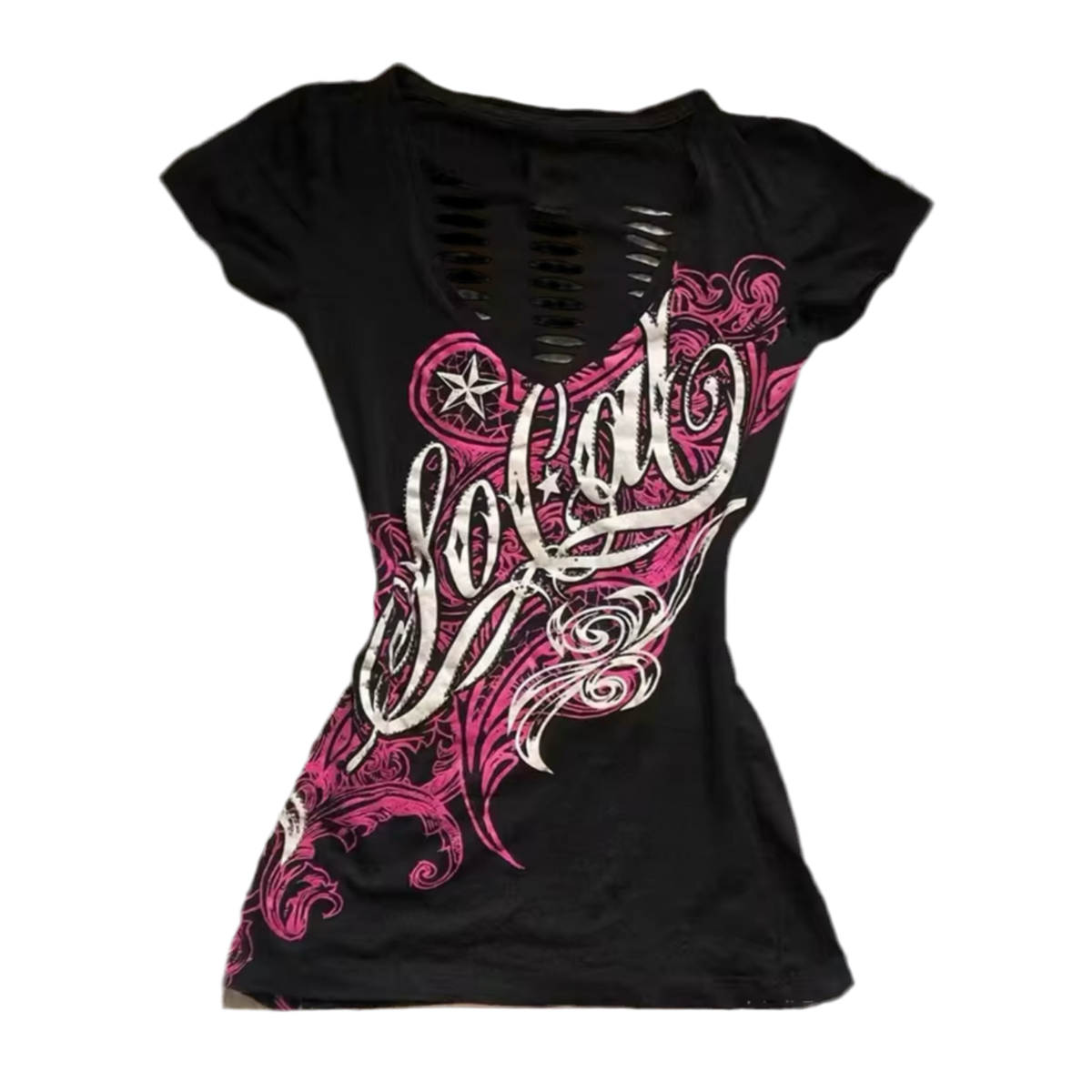 SWIRVY RIPPED BACK TOP
