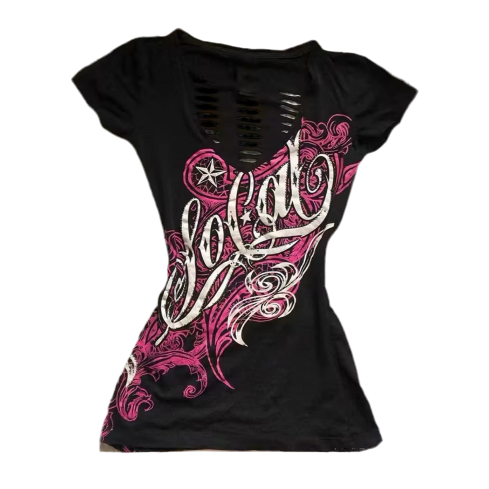SWIRVY RIPPED BACK TOP