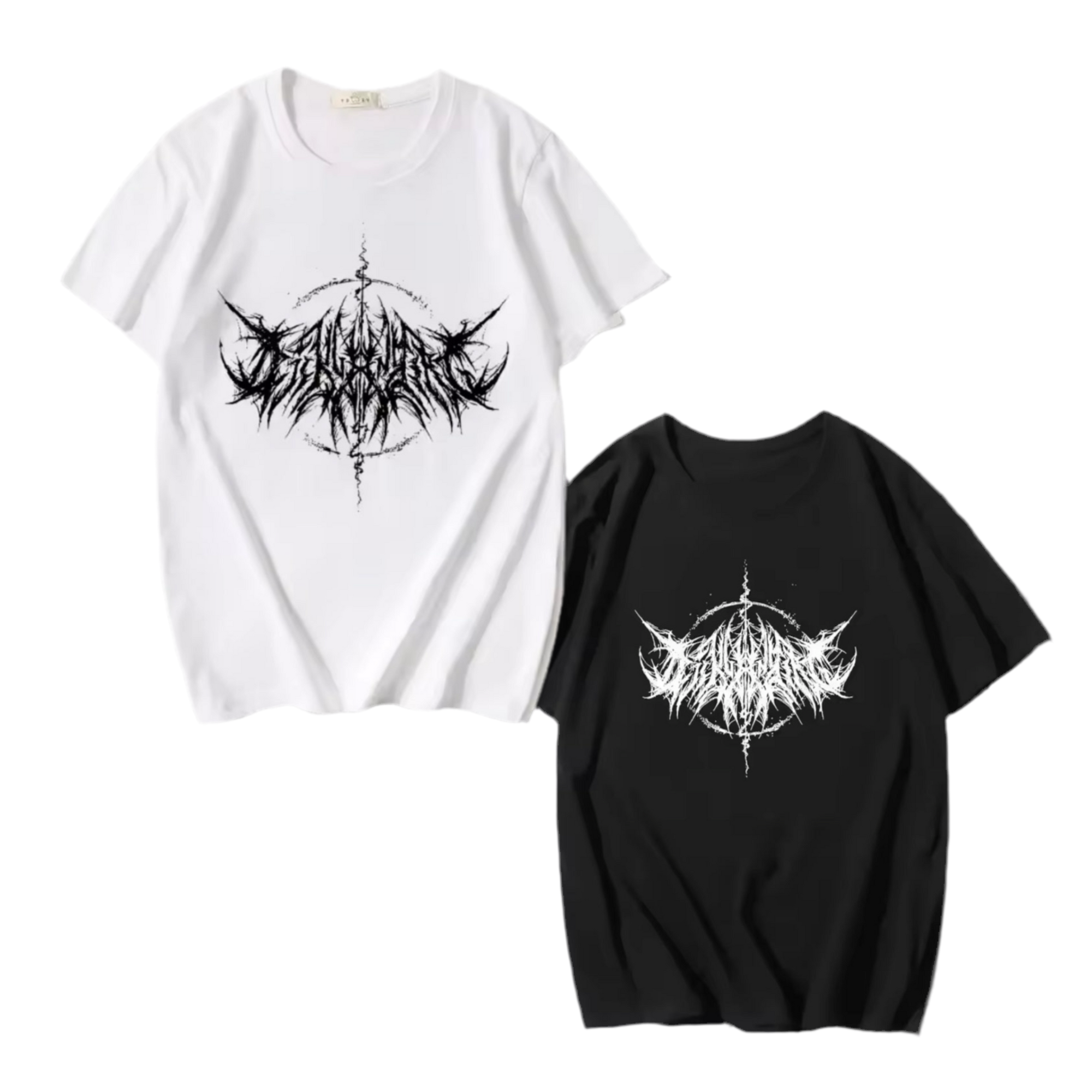BAGGY CYBER TEE (Black/White)