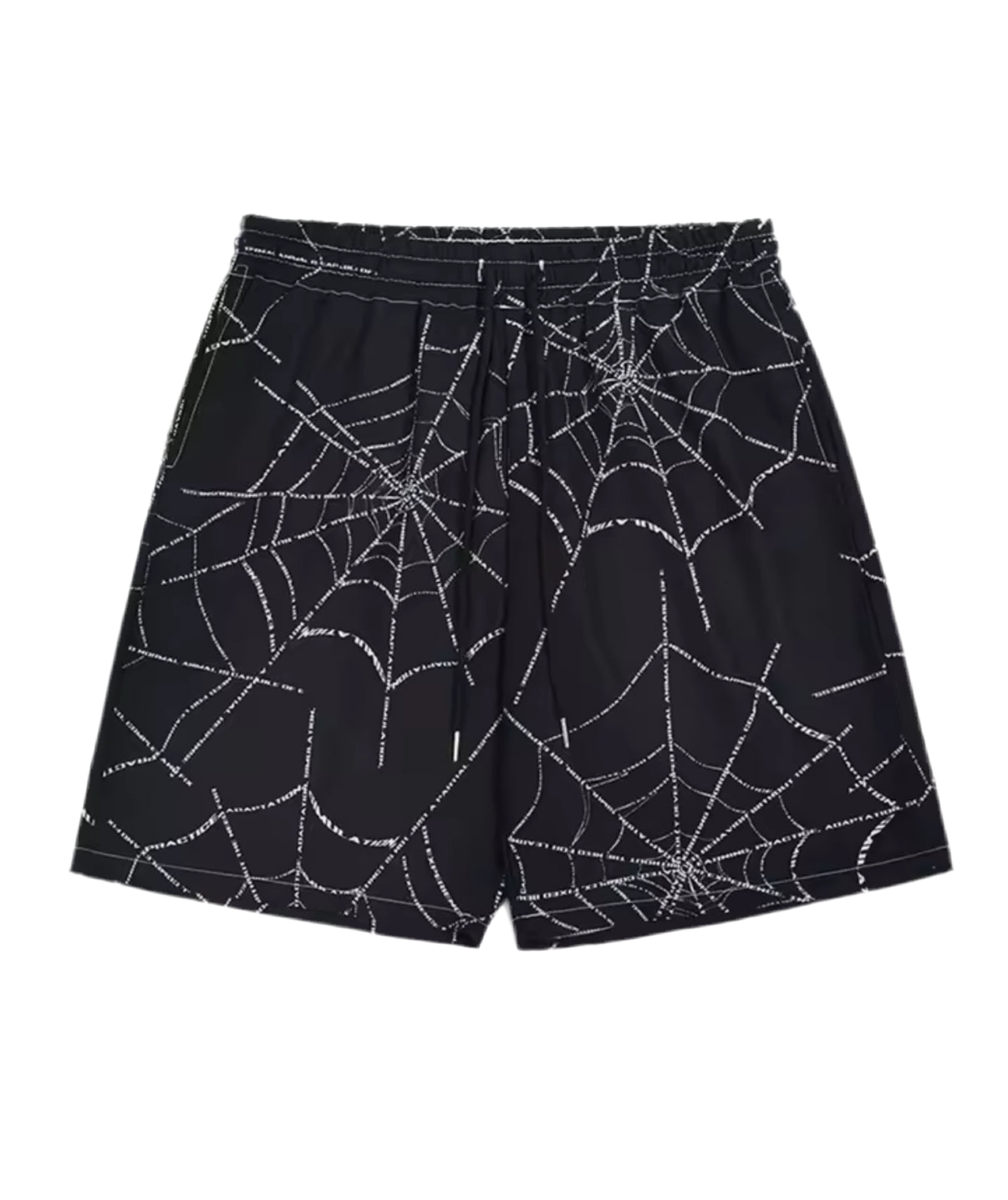 SPIDERWEB SWIM SORTS (WHITE/RED)