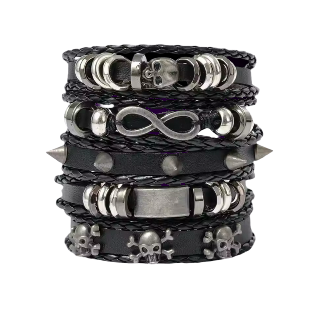 SKULL X SPIKES BRACELETS