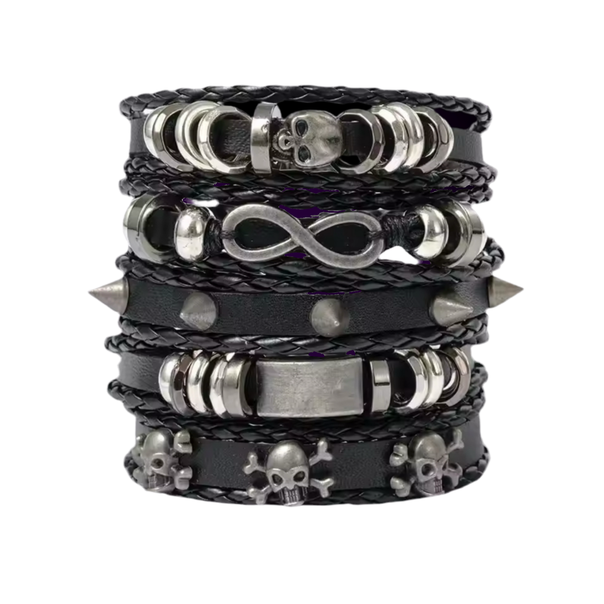 SKULL X SPIKES BRACELETS