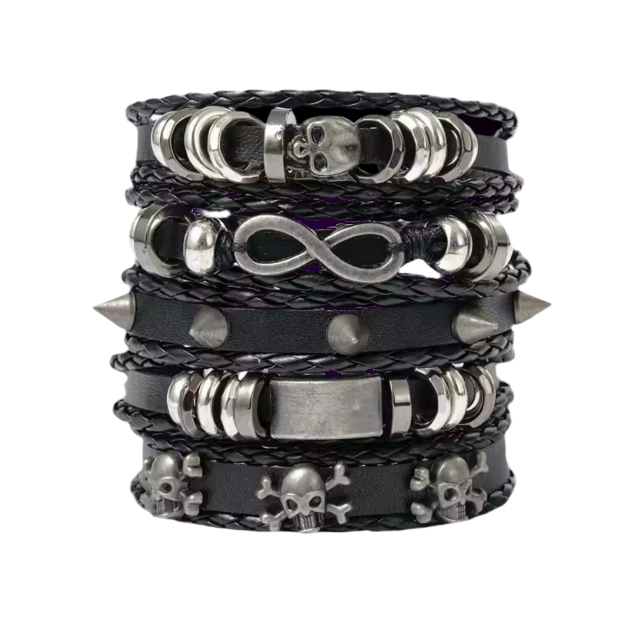 SKULL X SPIKES BRACELETS