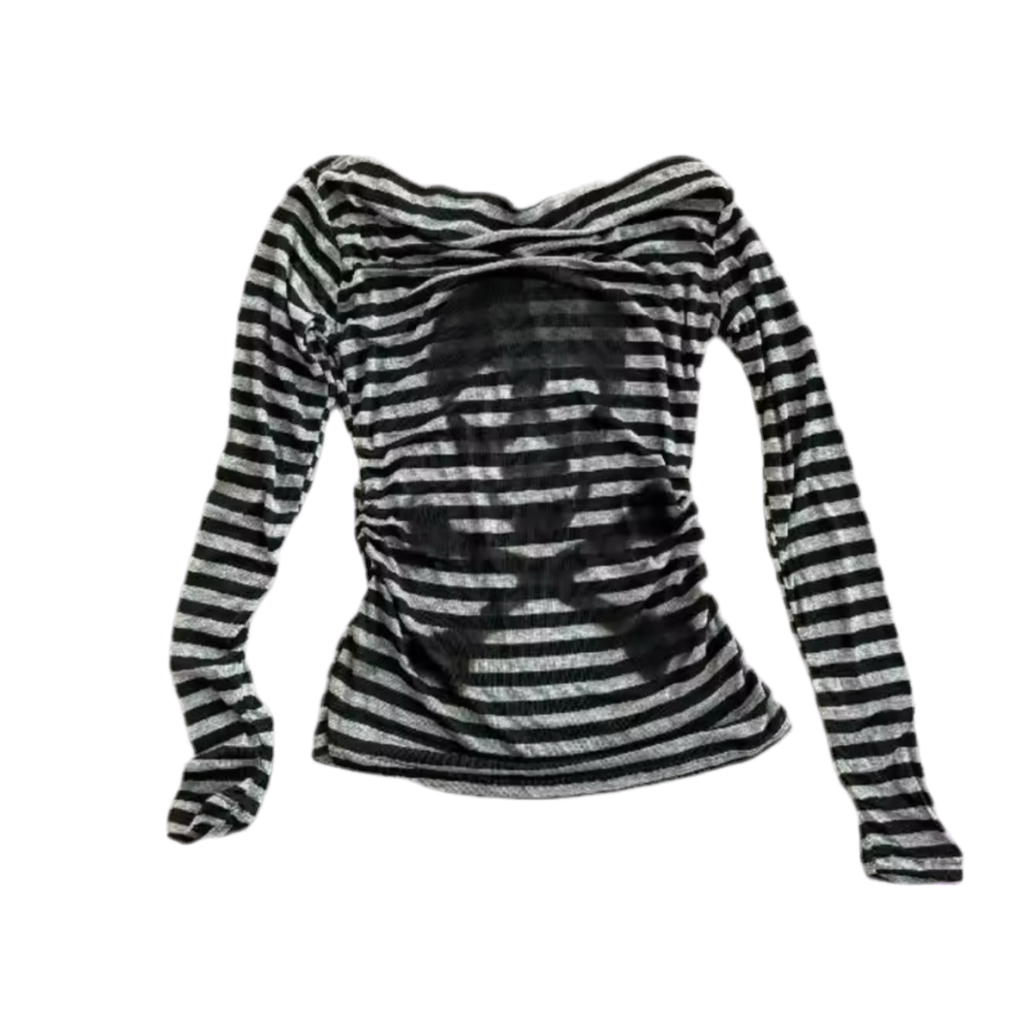 STRIPPED SKULL TOP