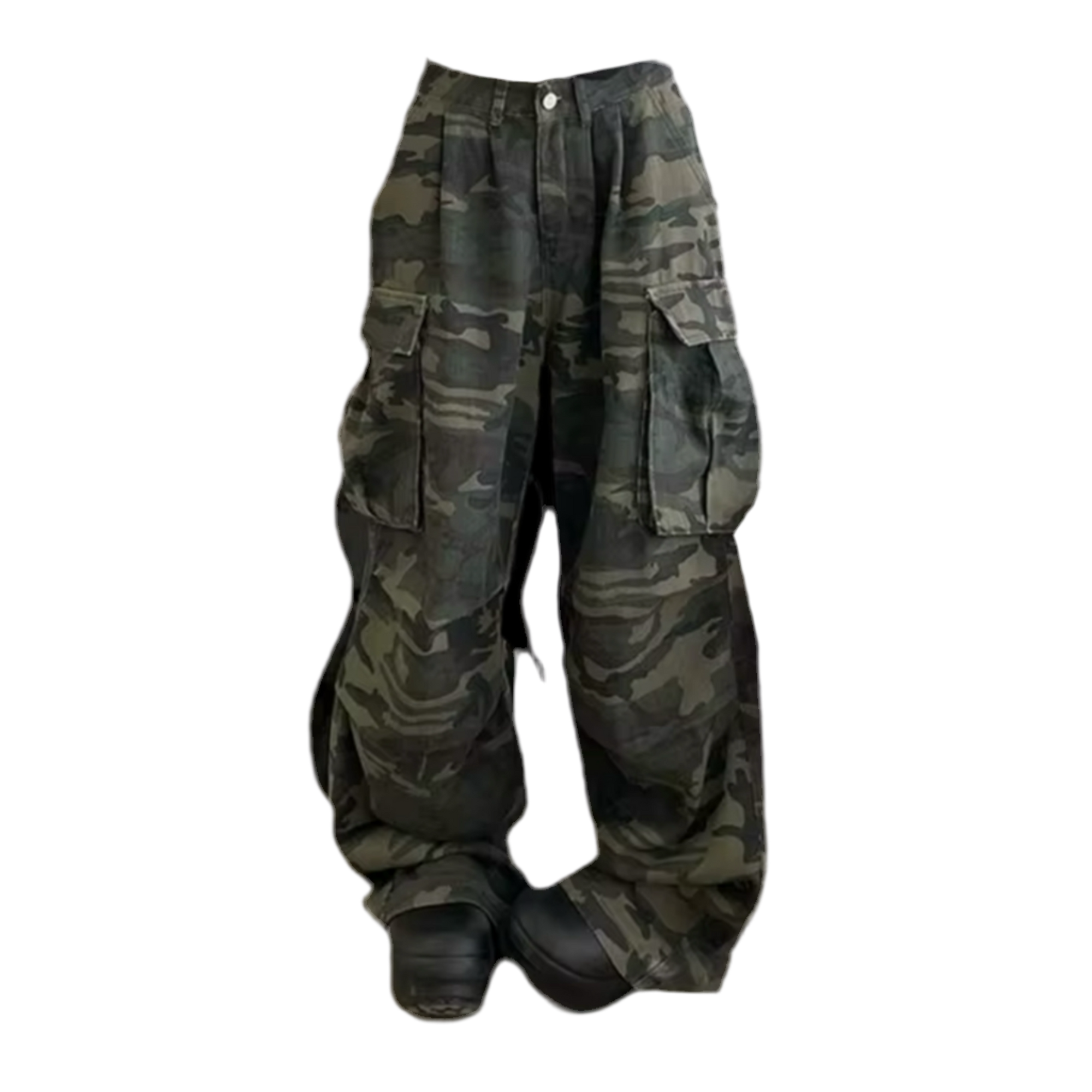 MILITARY CAMO CARGO JEANS