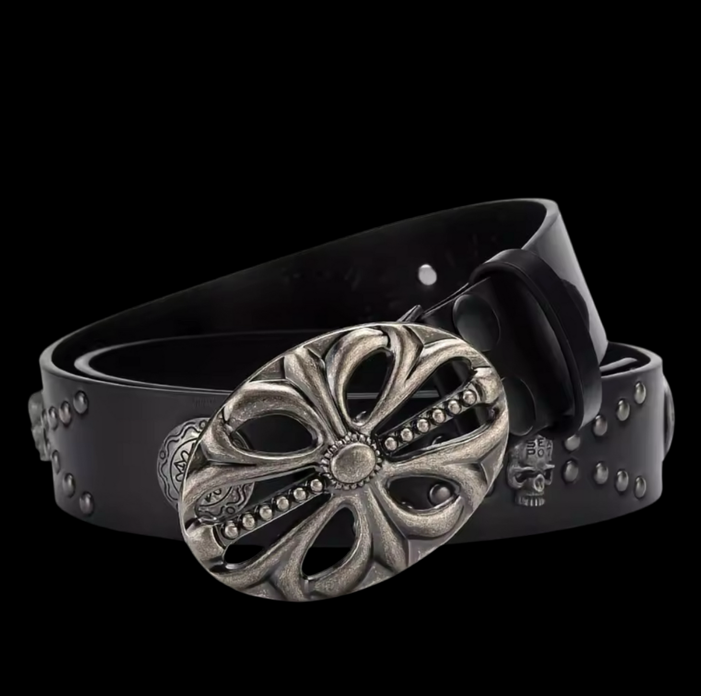 CHROME SKULL BELT