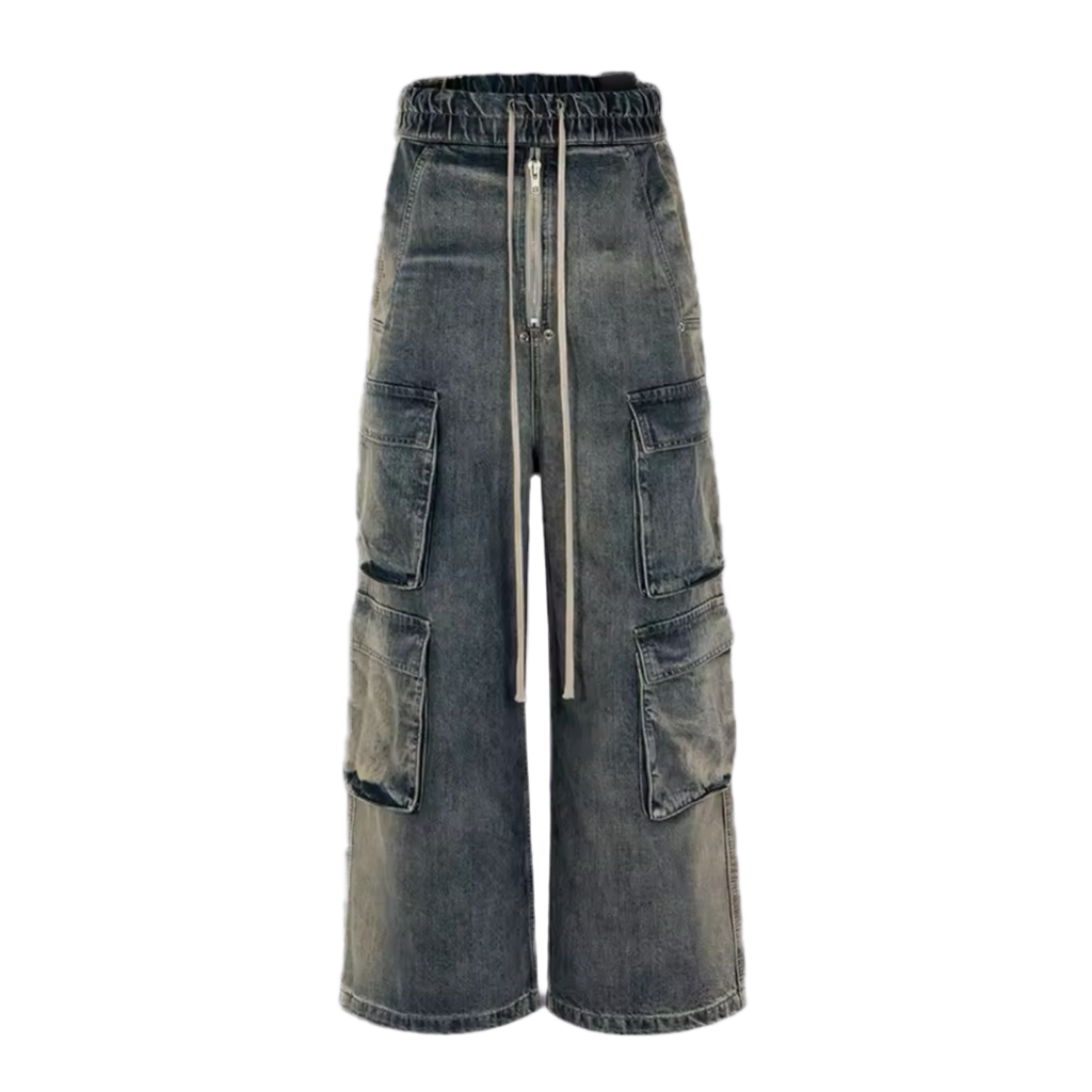 WASHED STRINGS DENIM