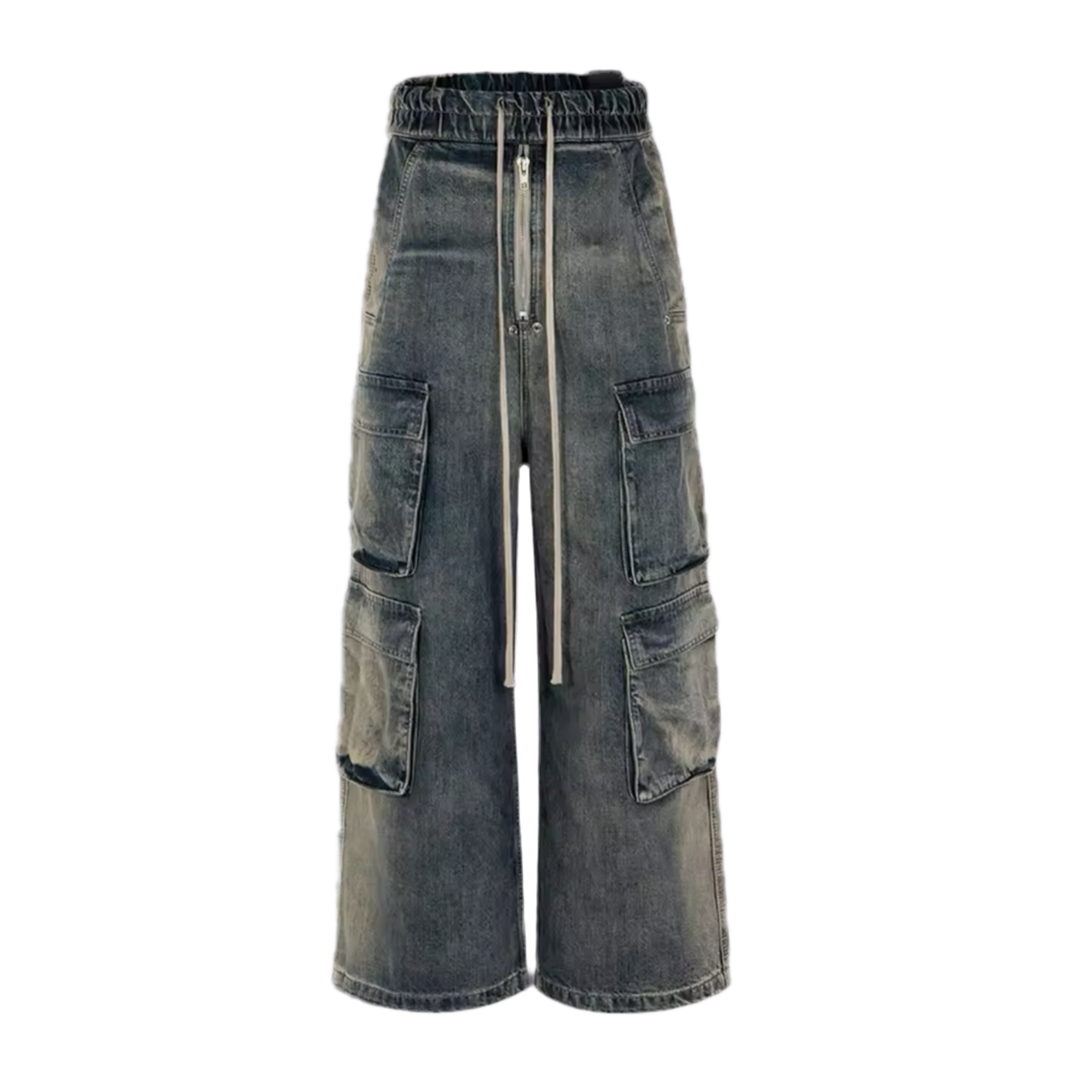 WASHED STRINGS DENIM