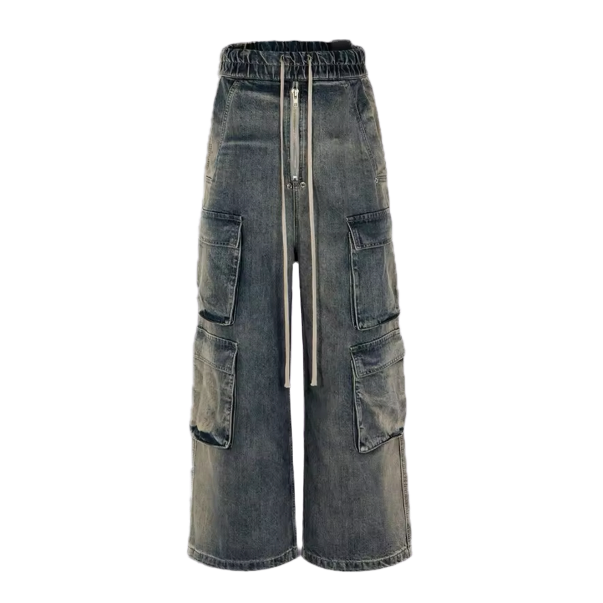 WASHED STRINGS DENIM