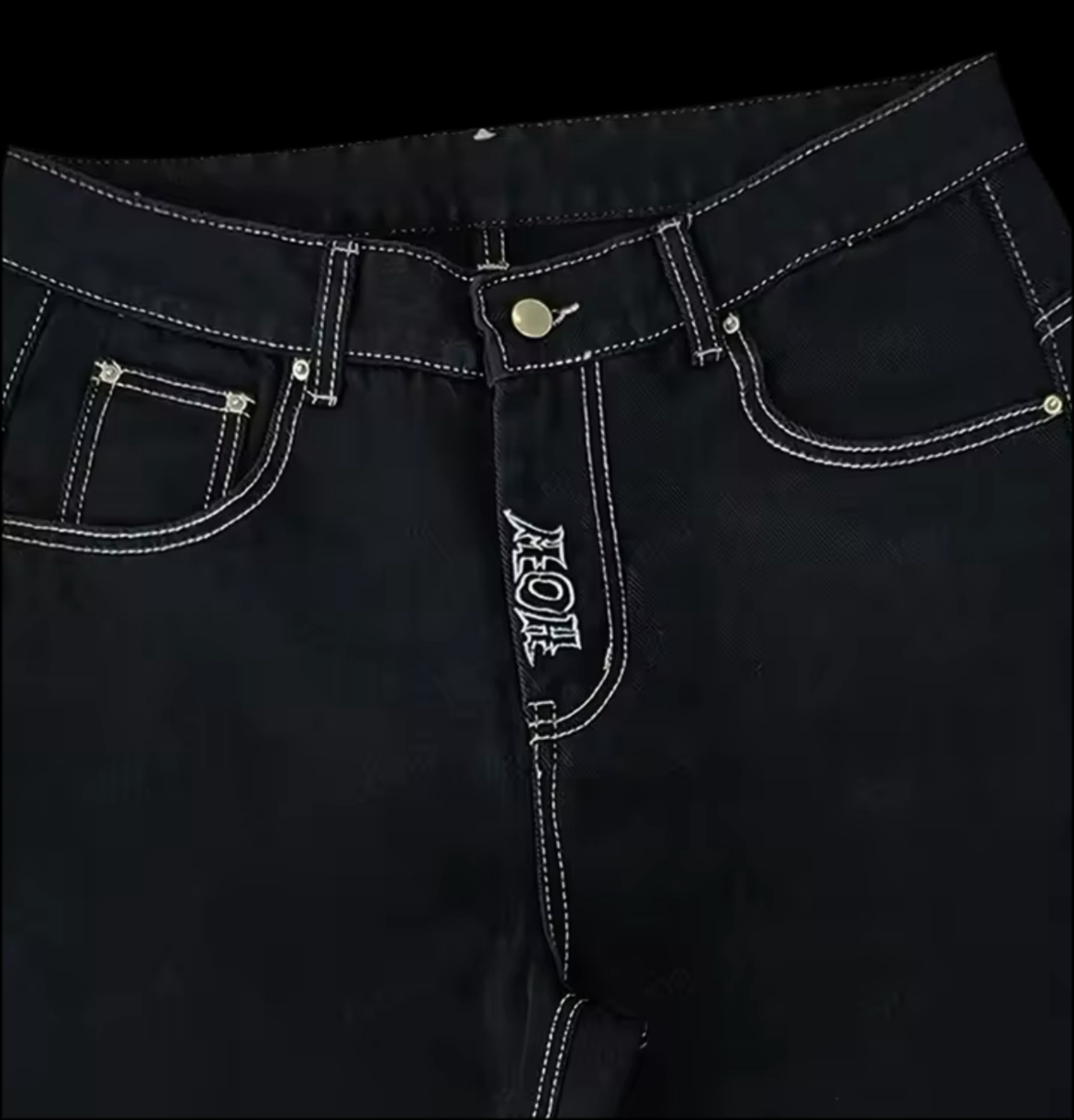 RED HCW SKULL JEANS
