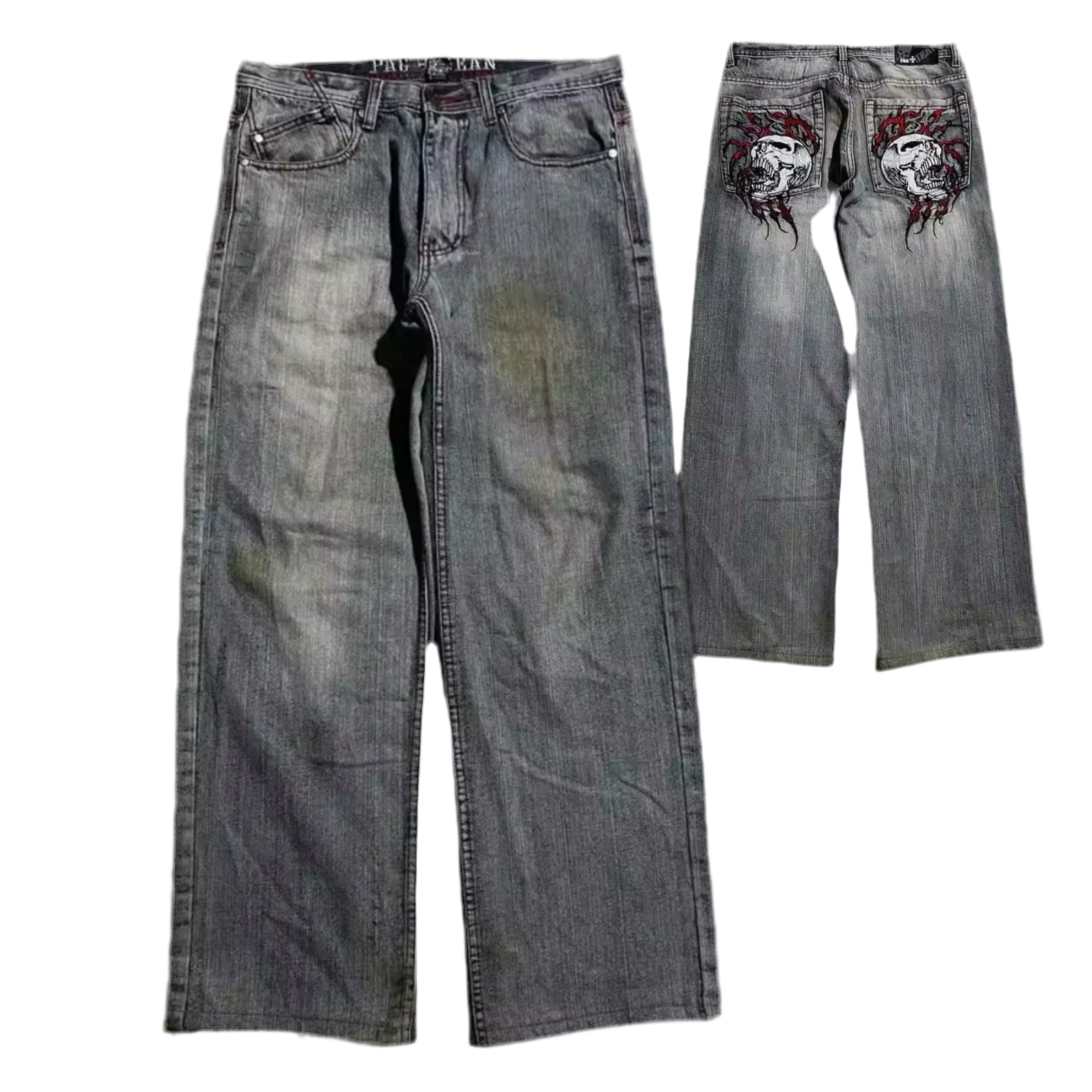 FIRE SKULL JEANS