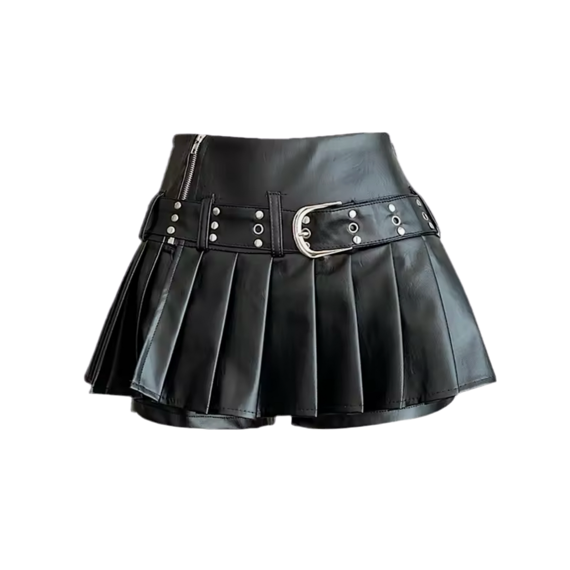 BELT LEATHER SKIRT