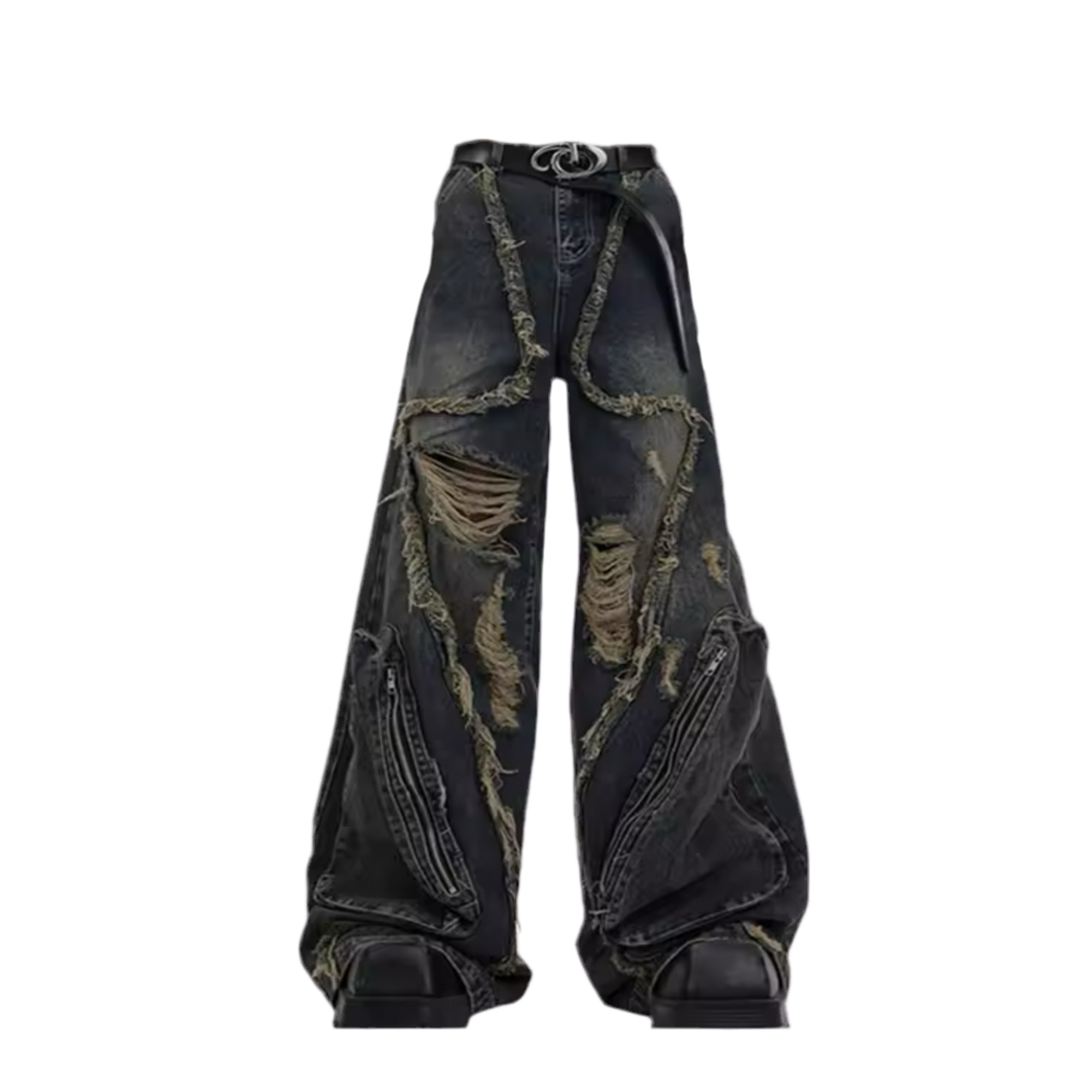 SHREDDED DENIM JEANS