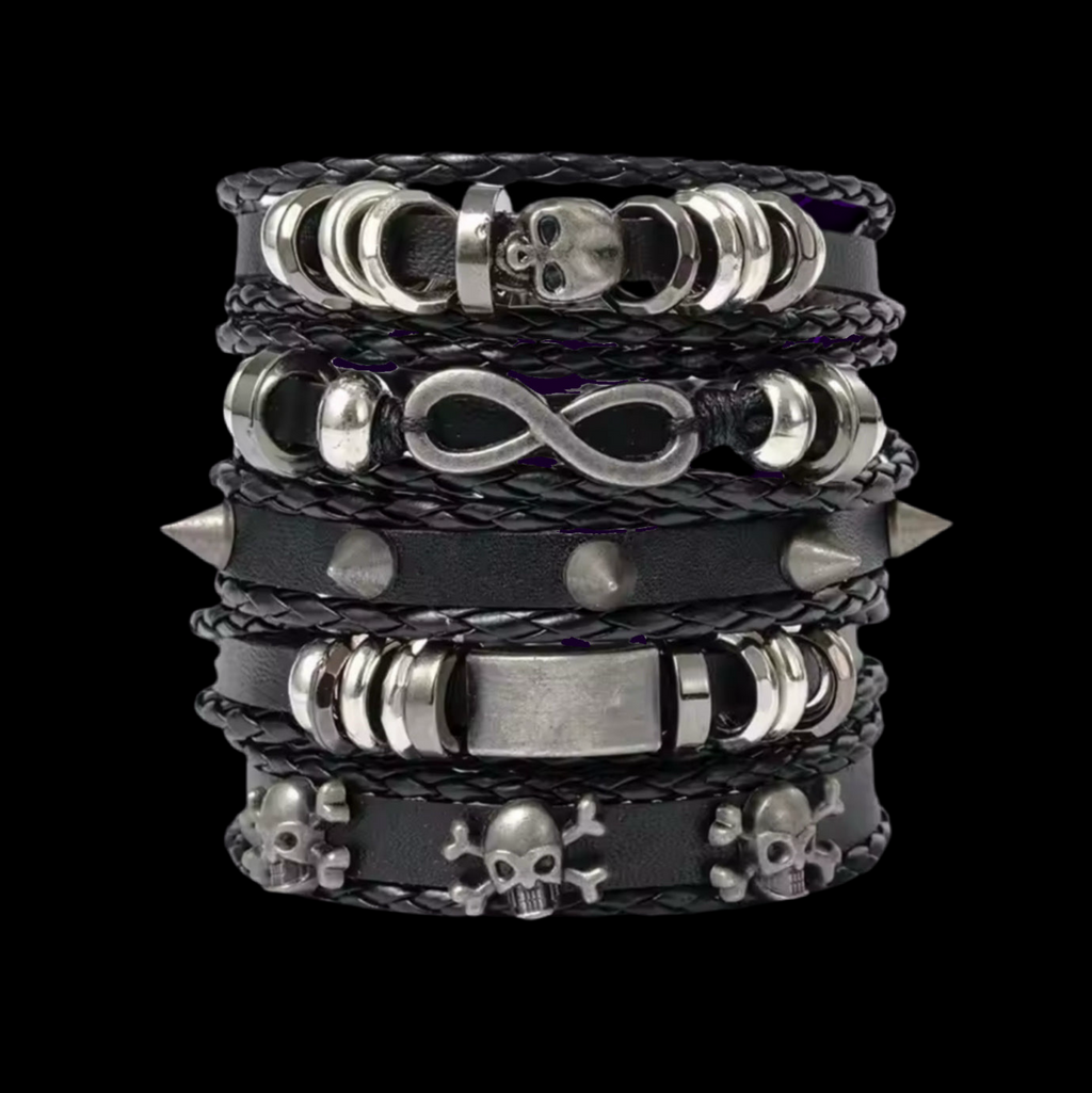 SKULL X SPIKES BRACELETS