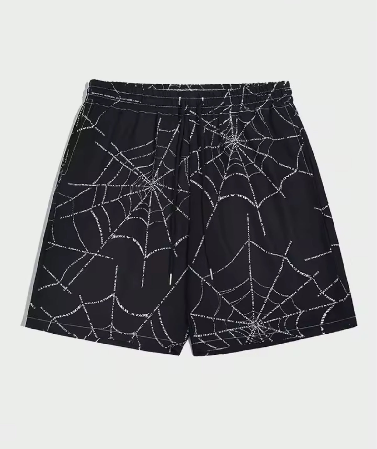 SPIDERWEB SWIM SORTS (WHITE/RED)