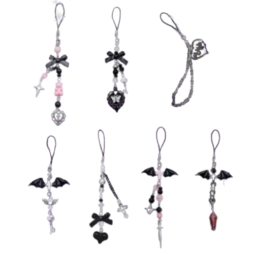 BAT/BOW/HEART KEYCHAINS