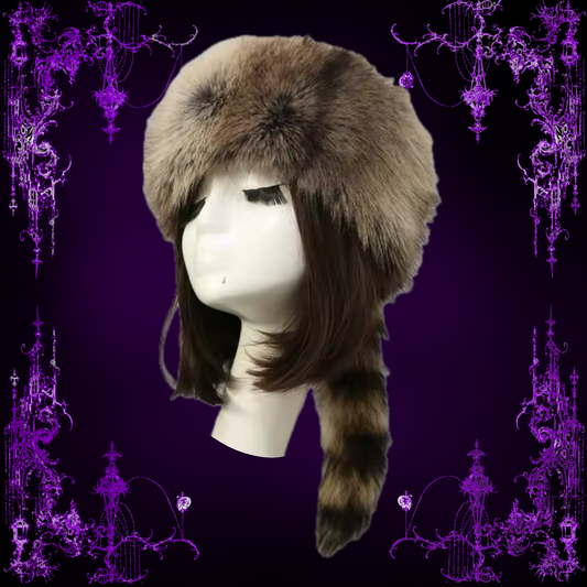 FAUX HAT WITH TAIL