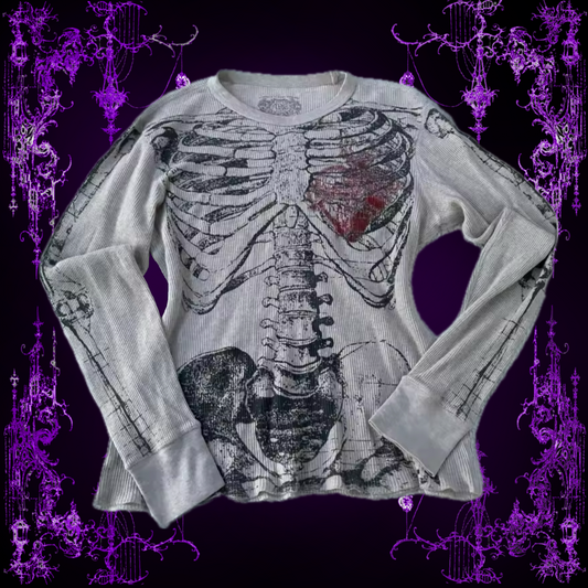 SKELETON HEART TOP