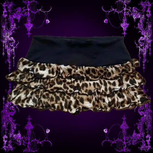 SILK CHEETAH SKIRT