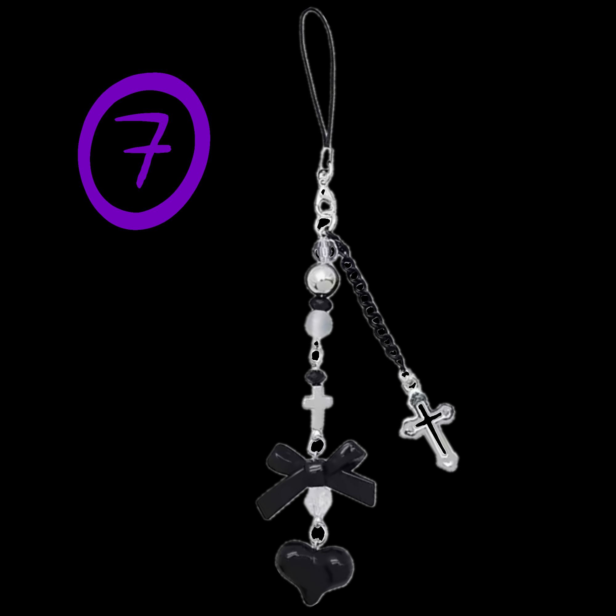 BAT/BOW/HEART KEYCHAINS