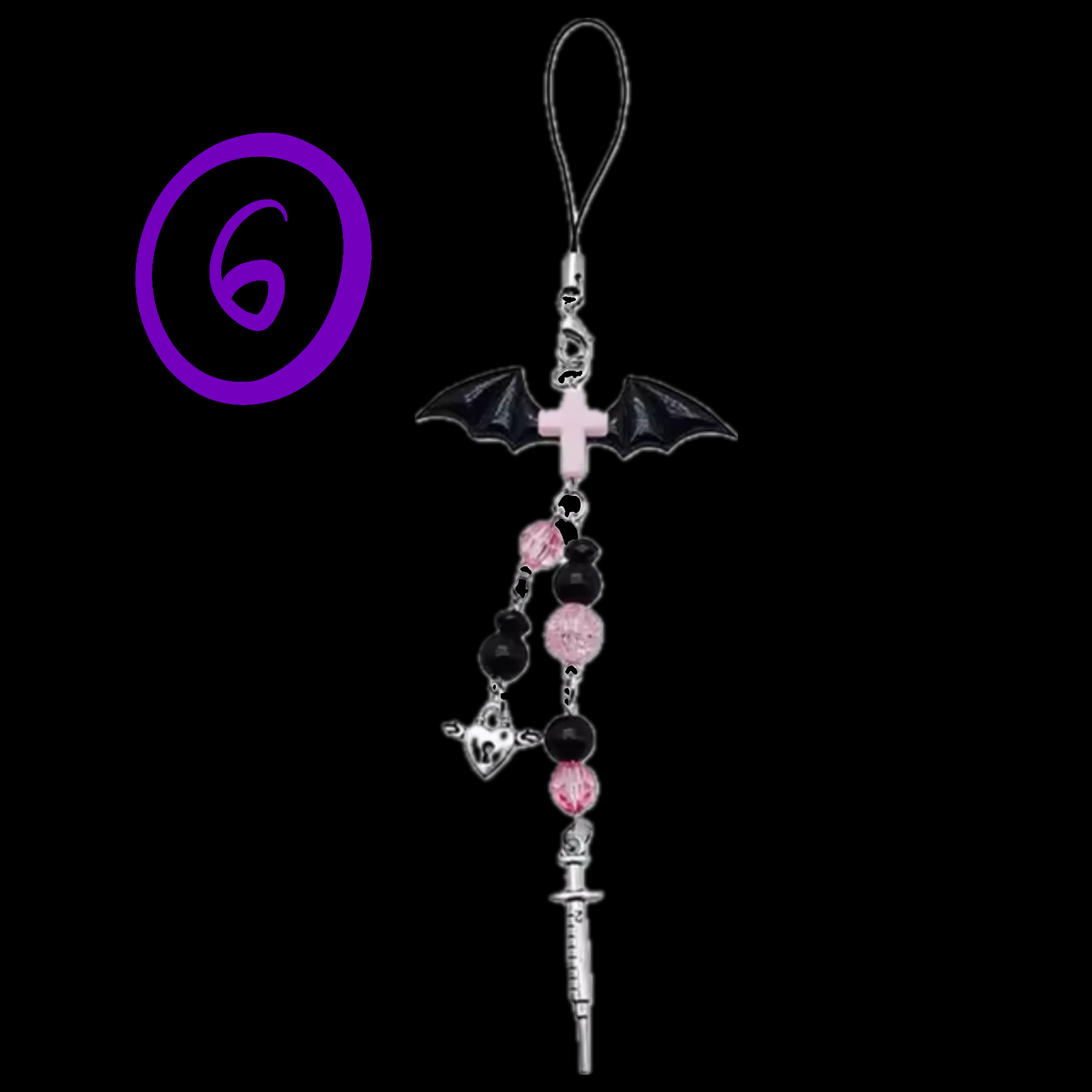 BAT/BOW/HEART KEYCHAINS