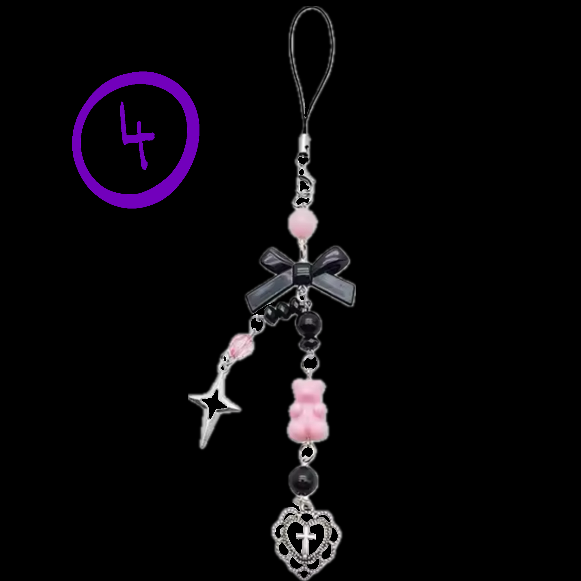 BAT/BOW/HEART KEYCHAINS