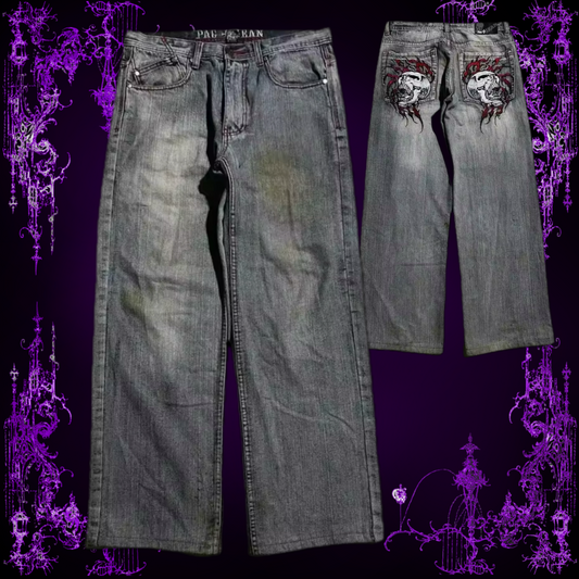 FIRE SKULL JEANS